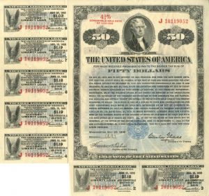 $50 Victory Liberty Loan Bond - Extremely Rare Type